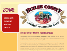 Tablet Screenshot of antiquemachineryclub.com